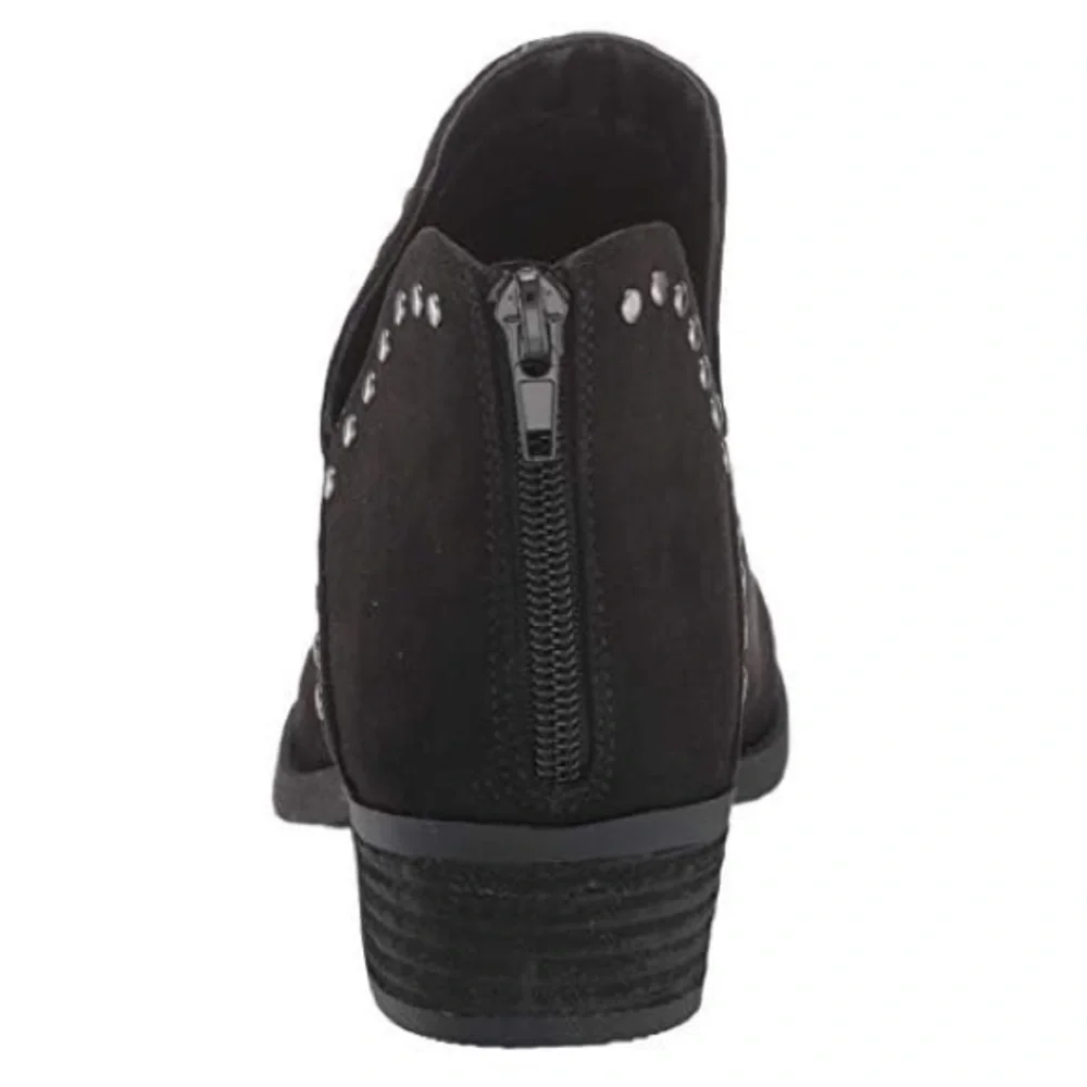 CARLOS SANTANA STUD DETAIL BLACK BOOTIES